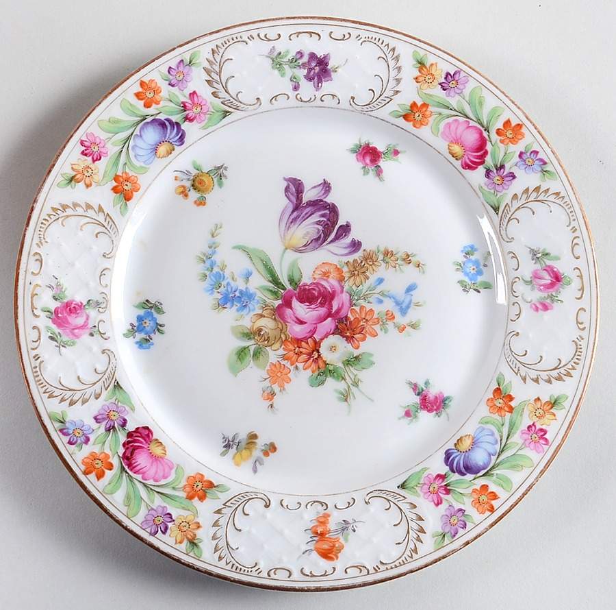 Dresdner Art (Smooth) Salad Plate by Schumann - Bavaria-1