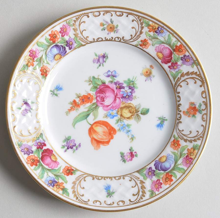 Dresdner Art (Smooth) Bread & Butter Plate by Schumann - Bavaria-1