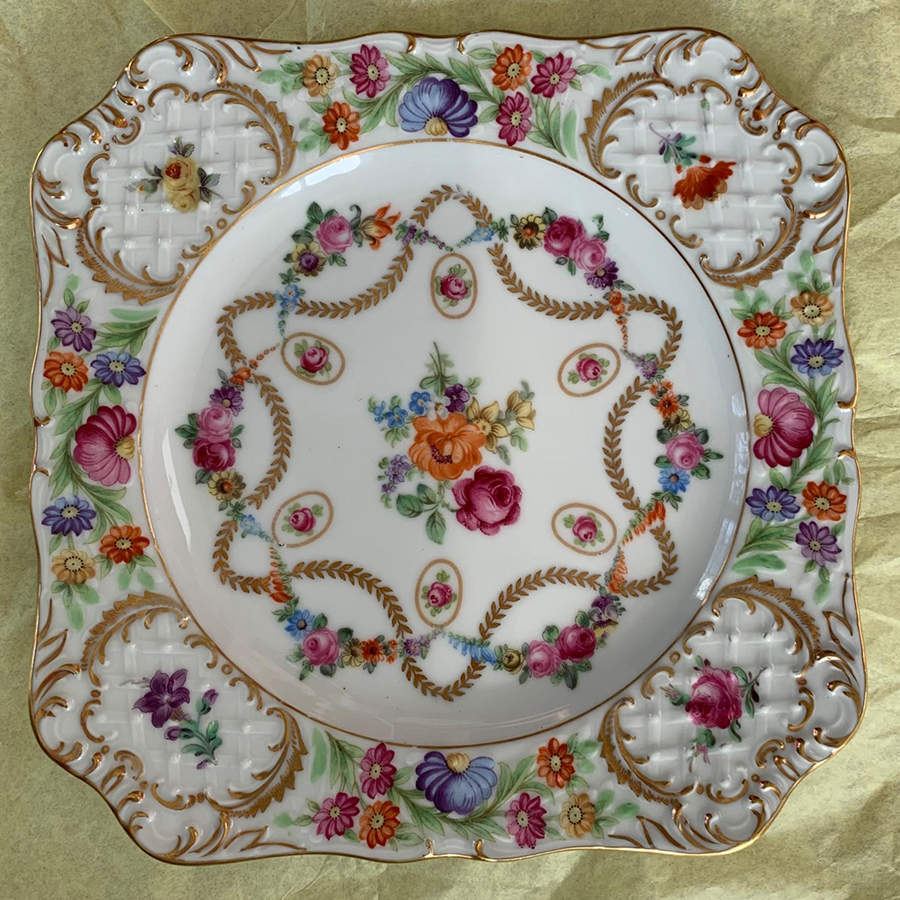 Dresdner Art Square Salad Plate by Schumann - Bavaria-1