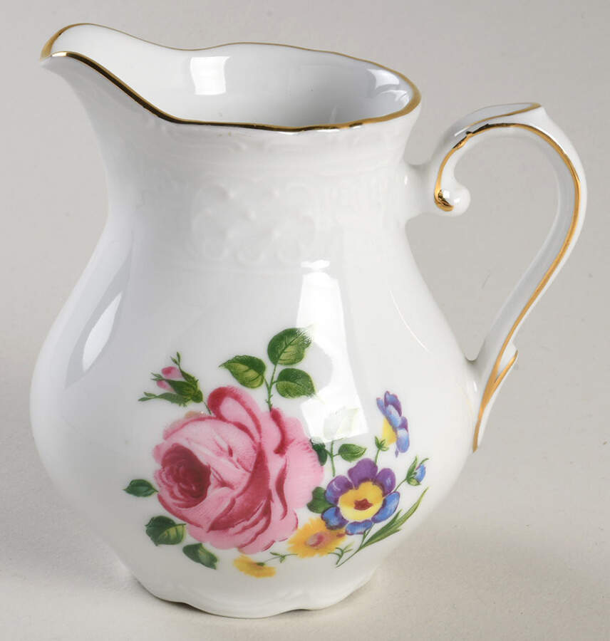 Dresden Bouquet Creamer by Schumann - Bavaria-1