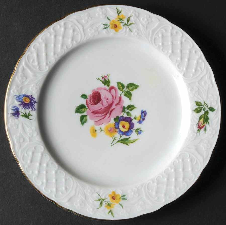 Dresden Bouquet Bread & Butter Plate by Schumann - Bavaria-1