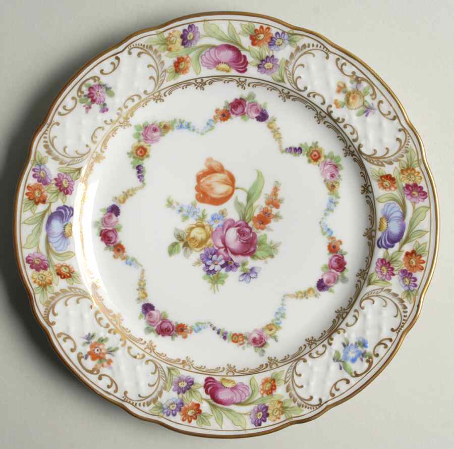 Dresden Garland Salad Plate by Schumann - Bavaria-1