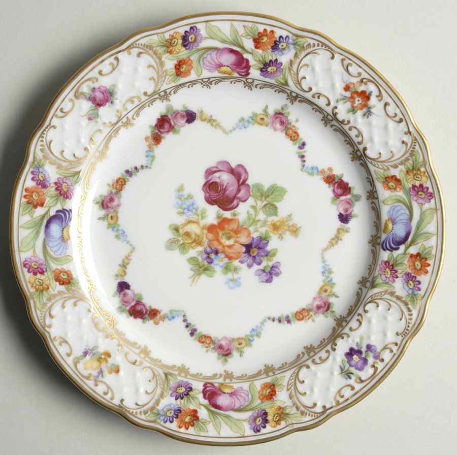 Dresden Garland Salad Plate by Schumann - Bavaria-1