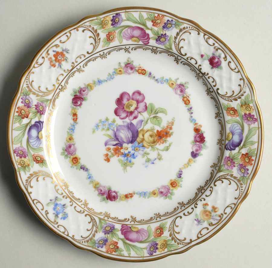 Dresden Garland Salad Plate by Schumann - Bavaria-1