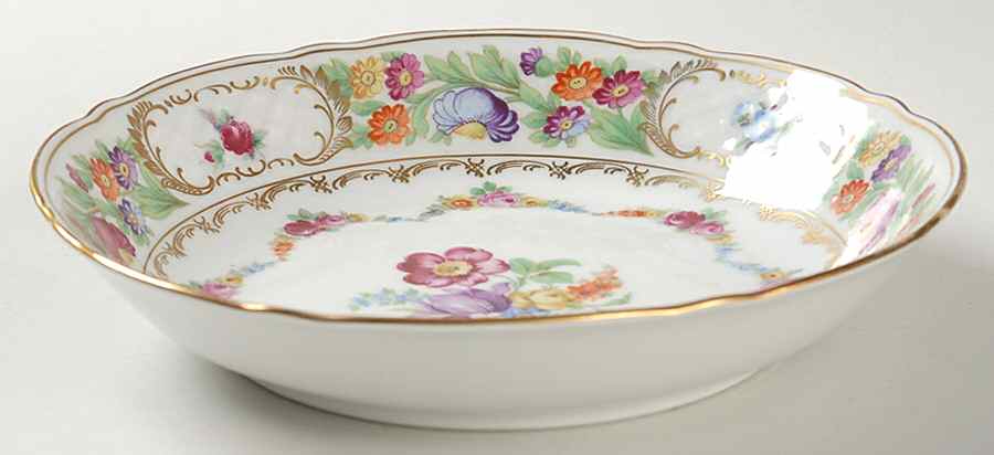 Dresden Garland Coupe Soup Bowl by Schumann - Bavaria-1