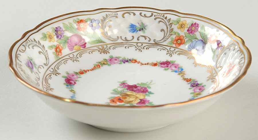 Dresden Garland Fruit/Dessert (Sauce) Bowl by Schumann - Bavaria-1