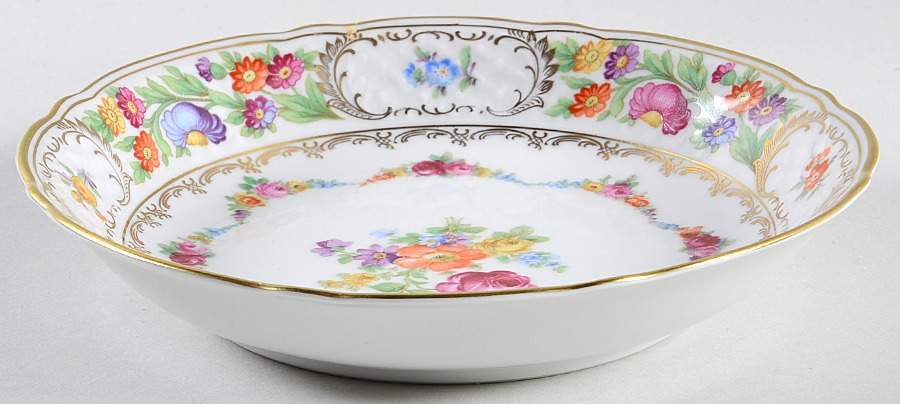 Dresden Garland Coupe Soup Bowl by Schumann - Bavaria-1