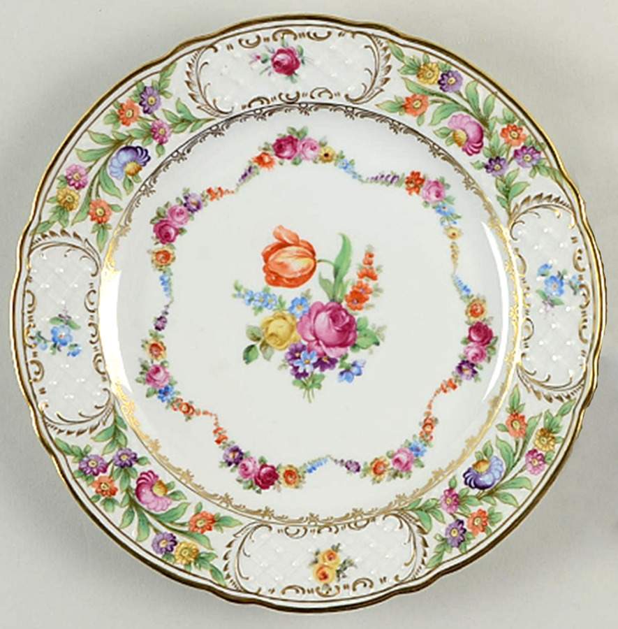 Dresden Garland Dinner Plate by Schumann - Bavaria-1