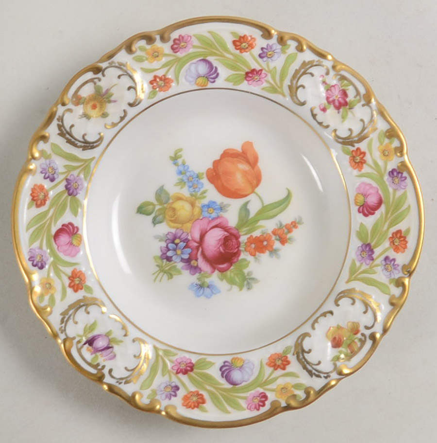 Empress Dresden Flowers Small Bread & Butter Plate by Schumann - Bavaria-1