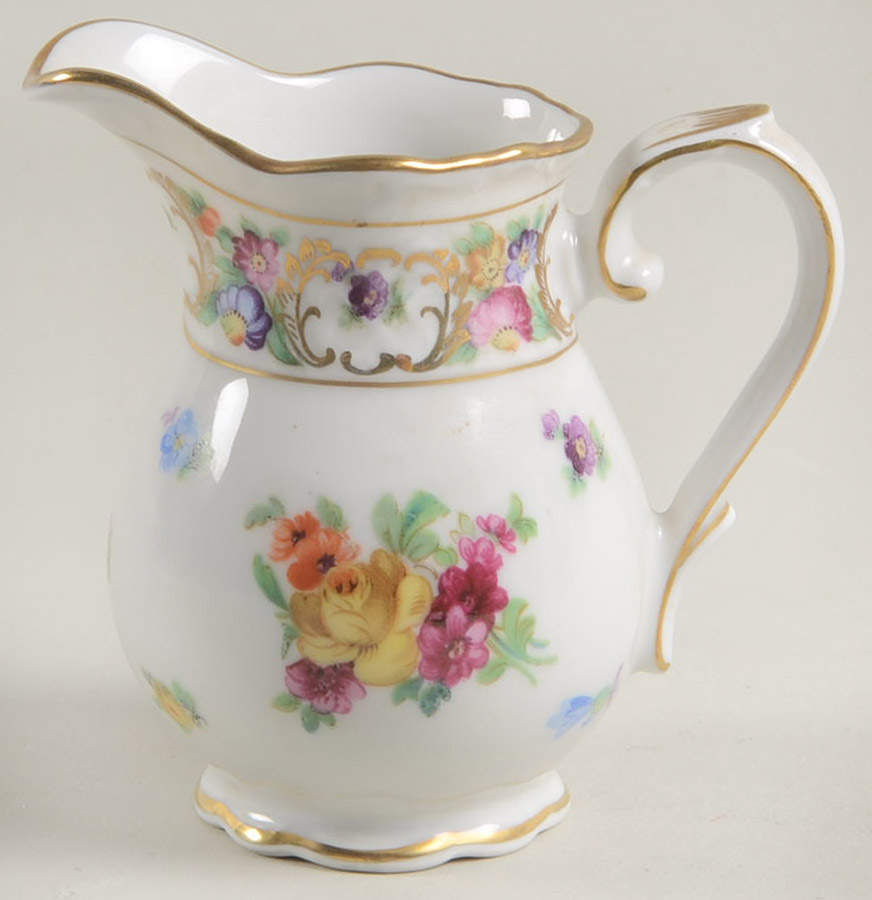 Empress Dresden Flowers Mini Creamer by Schumann - Bavaria-1