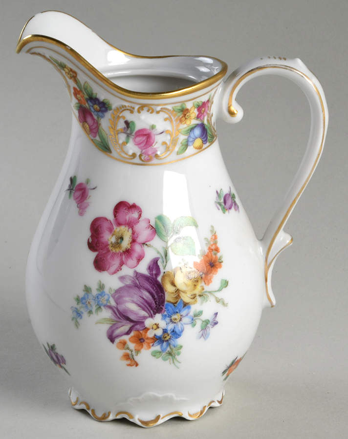 Empress Dresden Flowers Hot Water Jug No Lid by Schumann - Bavaria-1
