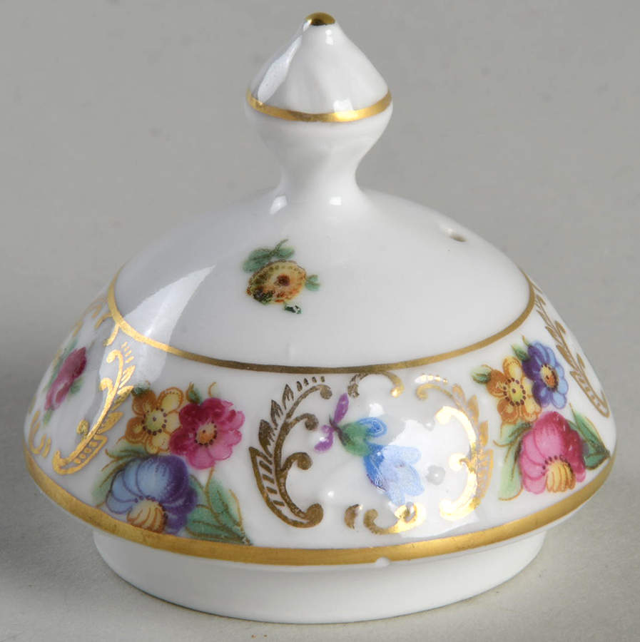 Empress Dresden Flowers Lid for Hot Water Jug by Schumann - Bavaria-1