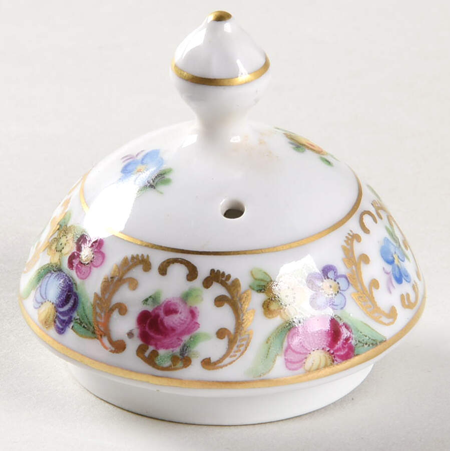 Empress Dresden Flowers Lid for Hot Water Jug by Schumann - Bavaria-1