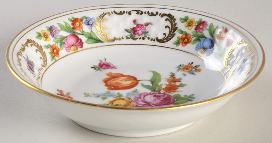 Empress Dresden Flowers Fruit/Dessert (Sauce) Bowl by Schumann - Bavaria-1