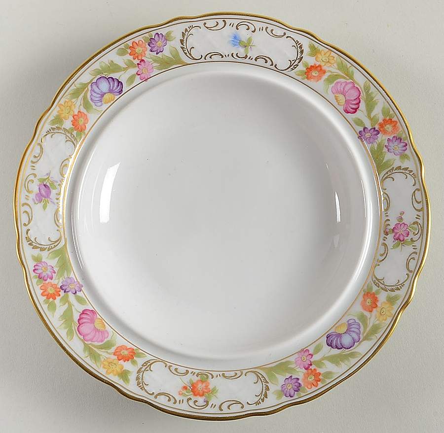 Empress Dresden Flowers Round Butter No Lid by Schumann - Bavaria-1