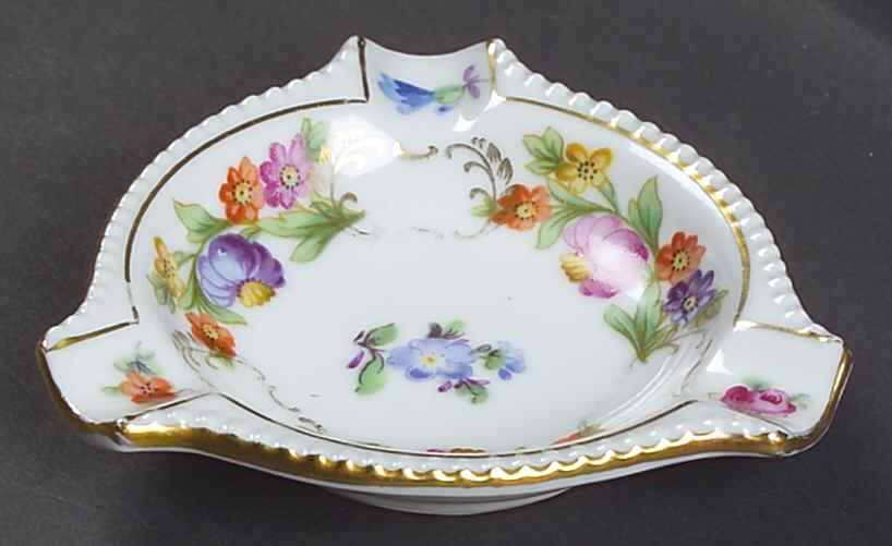 Empress Dresden Flowers 3" Ashtray by Schumann - Bavaria-1