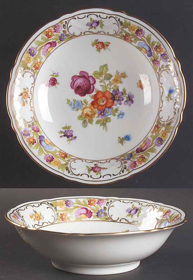Empress Dresden Flowers Coupe Cereal Bowl by Schumann - Bavaria-1
