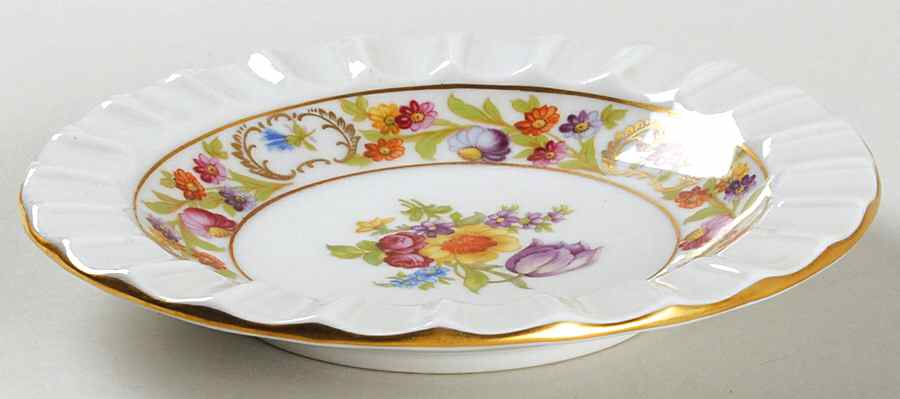 Empress Dresden Flowers 5" Ashtray by Schumann - Bavaria-1