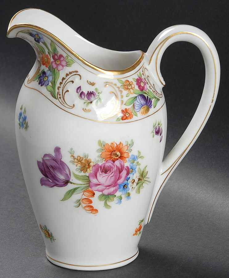 Empress Dresden Flowers 16 Oz Pitcher by Schumann - Bavaria-1