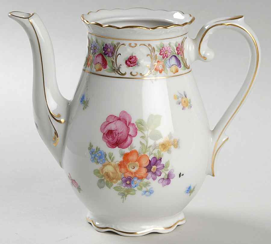 Empress Dresden Flowers Mini Coffee Pot No Lid by Schumann - Bavaria-1