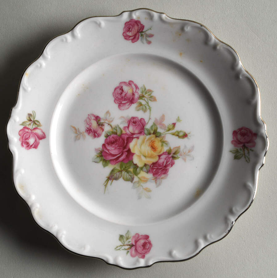 Empire Rose Bread & Butter Plate by Schumann - Bavaria-1