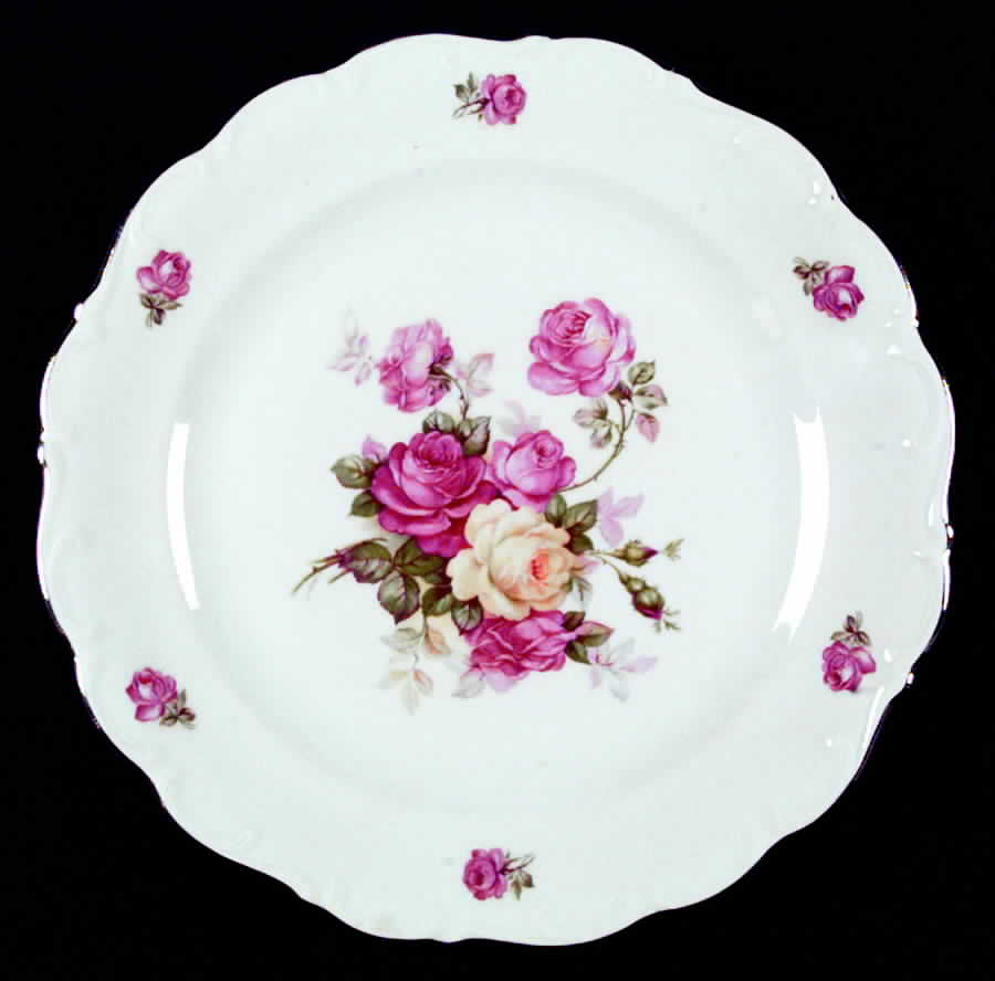 Empire Rose Dinner Plate by Schumann - Bavaria-1
