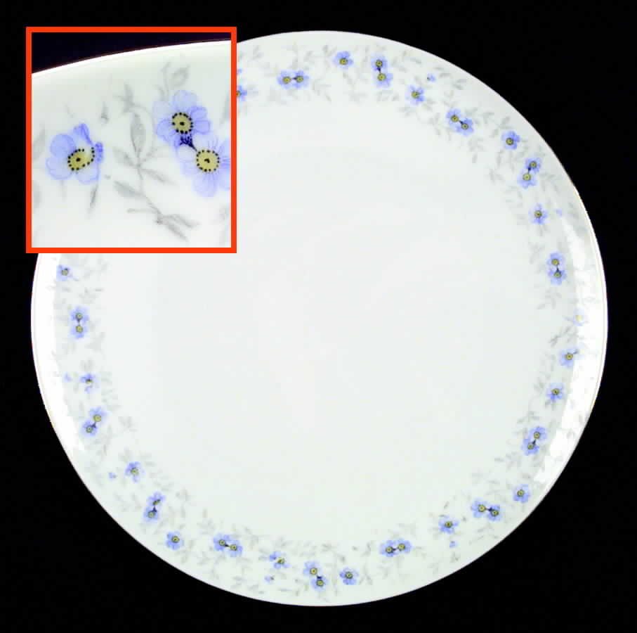 Forget Me Not (Coupe) Dinner Plate by Schumann - Bavaria-1