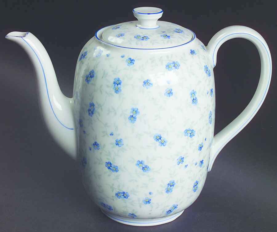 Forget Me Not (Coupe) Coffee Pot & Lid by Schumann - Bavaria-1