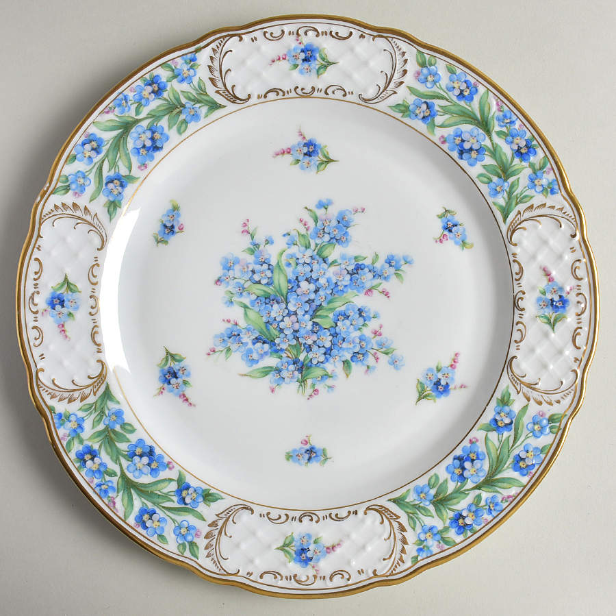 Forget Me Not (Rim, Not Pierced) Dinner Plate by Schumann - Bavaria-1
