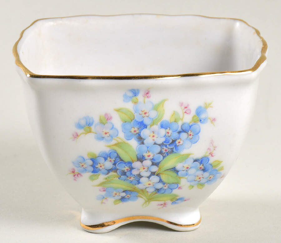 Forget Me Not (Rim, Not Pierced) Mini Open Sugar Bowl by Schumann - Bavaria-1