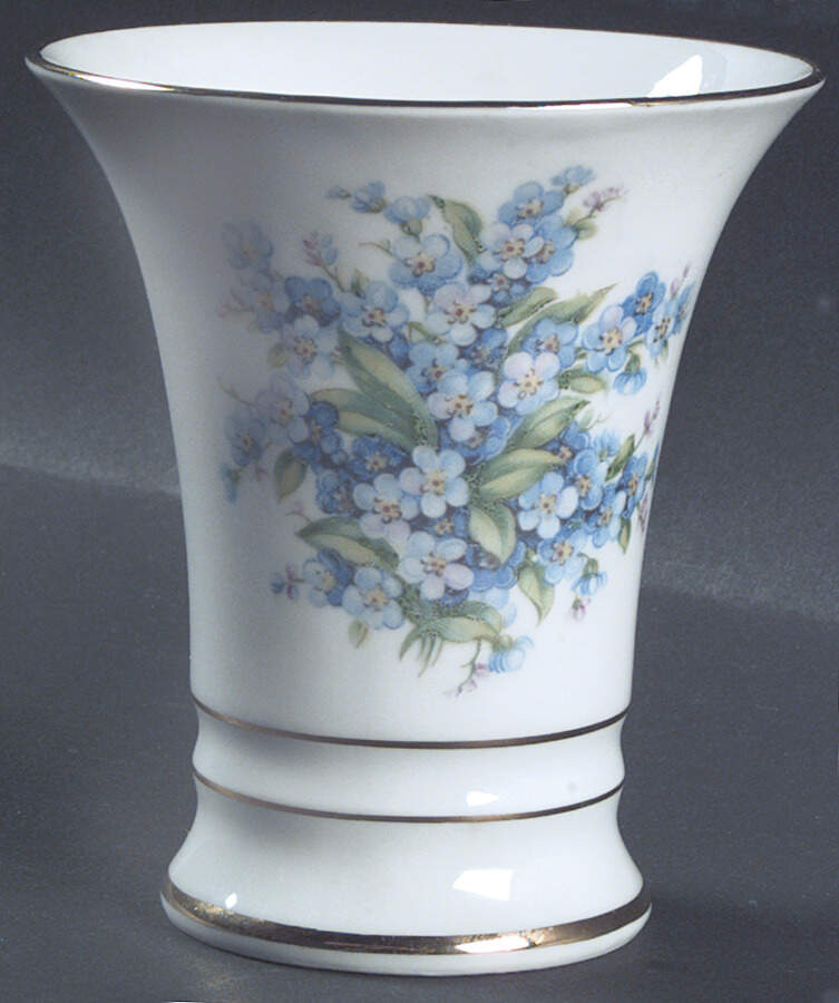Forget Me Not (Rim, Not Pierced) 4" Vase by Schumann - Bavaria-1
