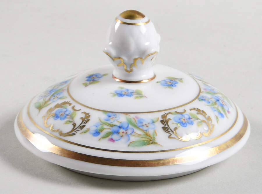 Forget Me Not (Rim, Not Pierced) Lid for Mini Sugar Bowl by Schumann - Bavaria-1