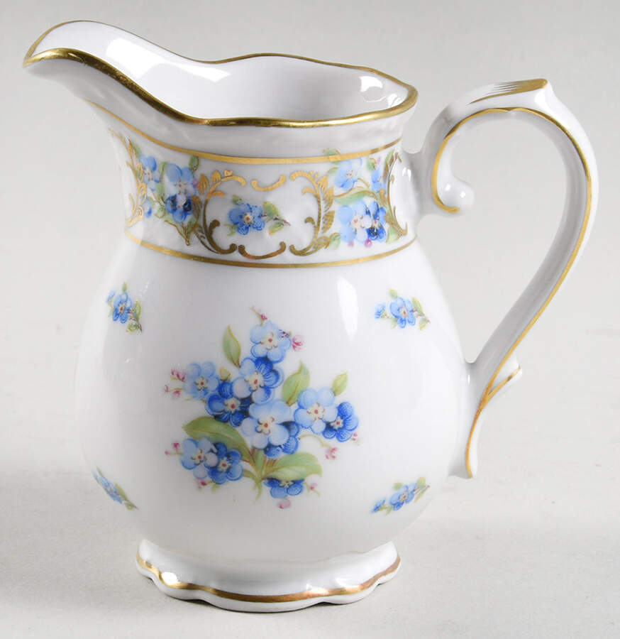 Forget Me Not (Rim, Not Pierced) Mini Creamer by Schumann - Bavaria-1