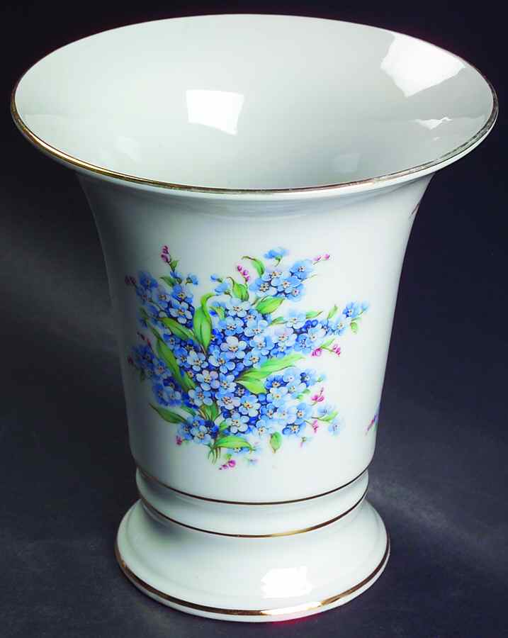 Forget Me Not (Rim, Not Pierced) 7" Vase by Schumann - Bavaria-1