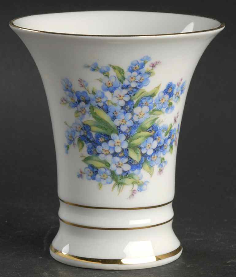 Forget Me Not (Rim, Not Pierced) 4" Vase by Schumann - Bavaria-1