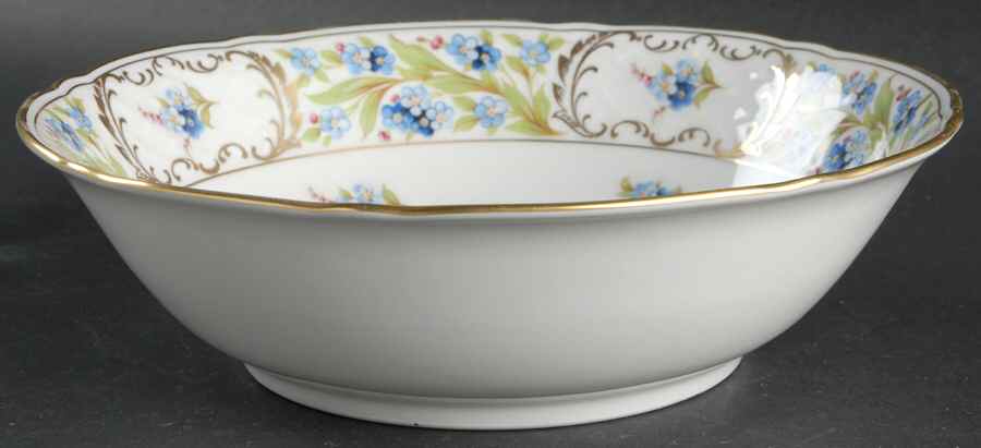 Forget Me Not (Rim, Not Pierced) 9" Round Vegetable Bowl by Schumann - Bavaria-1
