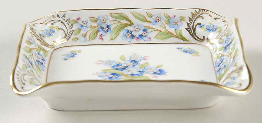 Forget Me Not (Rim, Not Pierced) 4" Ashtray by Schumann - Bavaria-1
