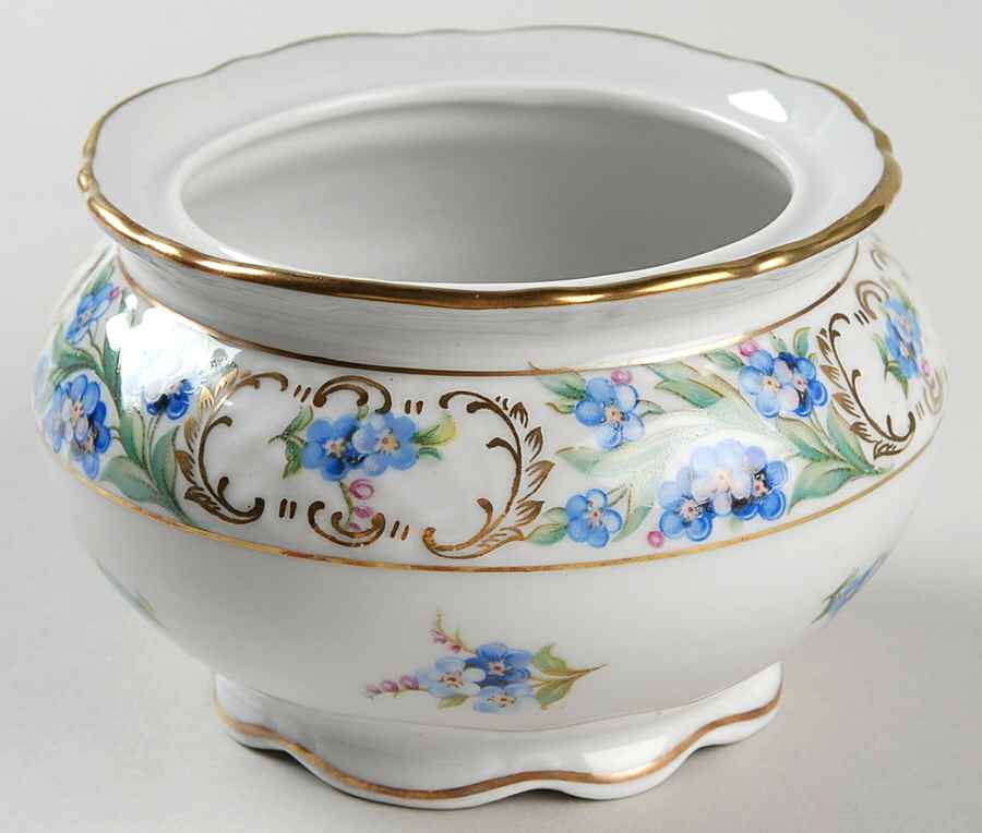 Forget Me Not (Rim, Not Pierced) Sugar Bowl No Lid by Schumann - Bavaria-1