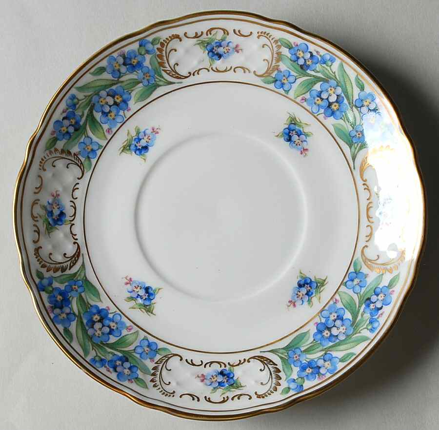Forget Me Not (Rim, Not Pierced) Saucer for Cream Soup Bowl by Schumann - Bavaria-1