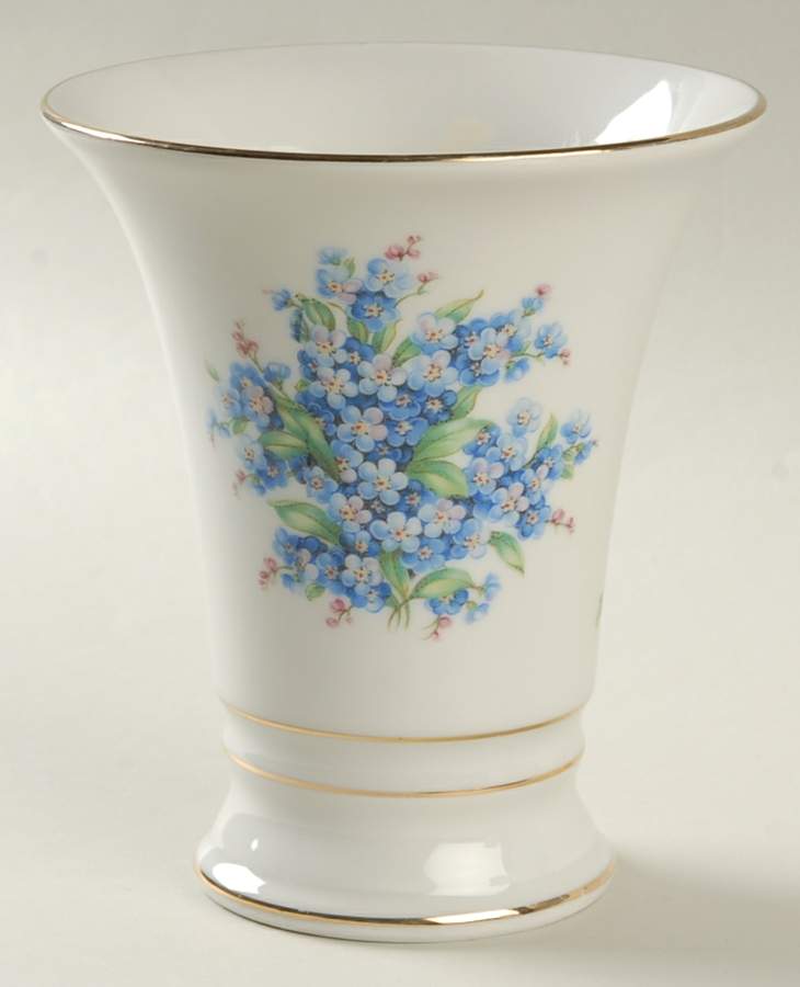 Forget Me Not (Rim, Not Pierced) 6" Vase by Schumann - Bavaria-1