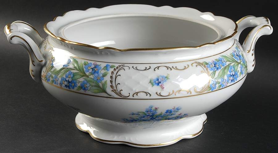 Forget Me Not (Rim, Not Pierced) Tureen No Lid by Schumann - Bavaria-1