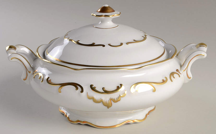 Golden Elegance Round Covered Vegetable by Schumann - Bavaria-1