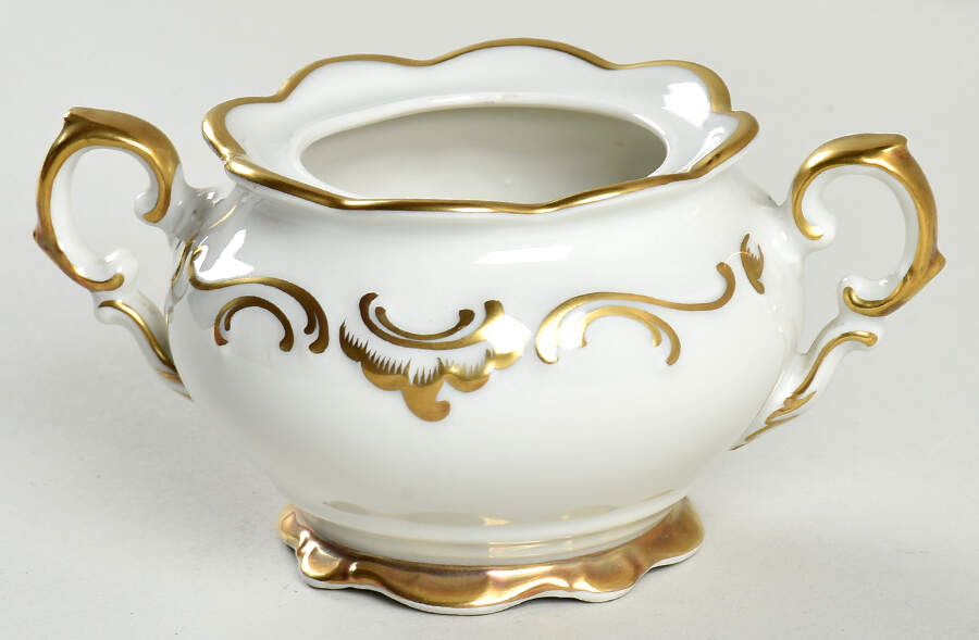 Golden Elegance Sugar Bowl No Lid by Schumann - Bavaria-1
