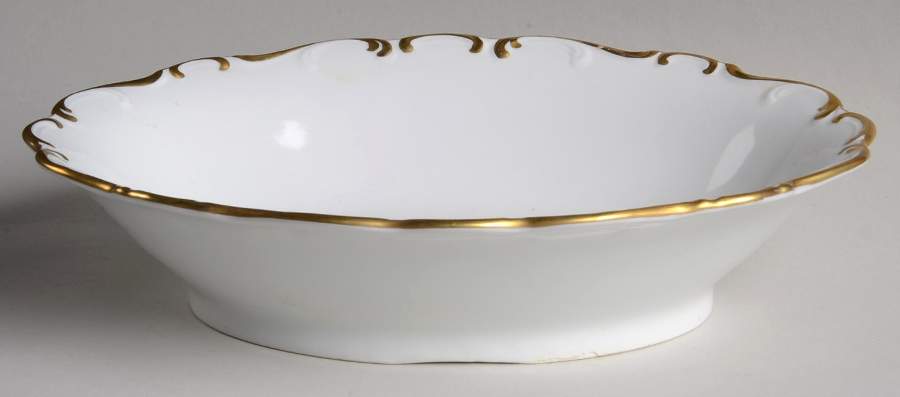 Golden Elegance 9" Oval Vegetable Bowl by Schumann - Bavaria-1