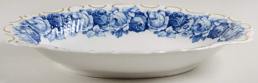 Heirloom Blue 12" Oval Vegetable Bowl by Schumann - Bavaria-1