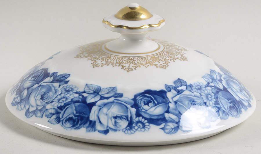 Heirloom Blue Lid for Round Vegetable by Schumann - Bavaria-1