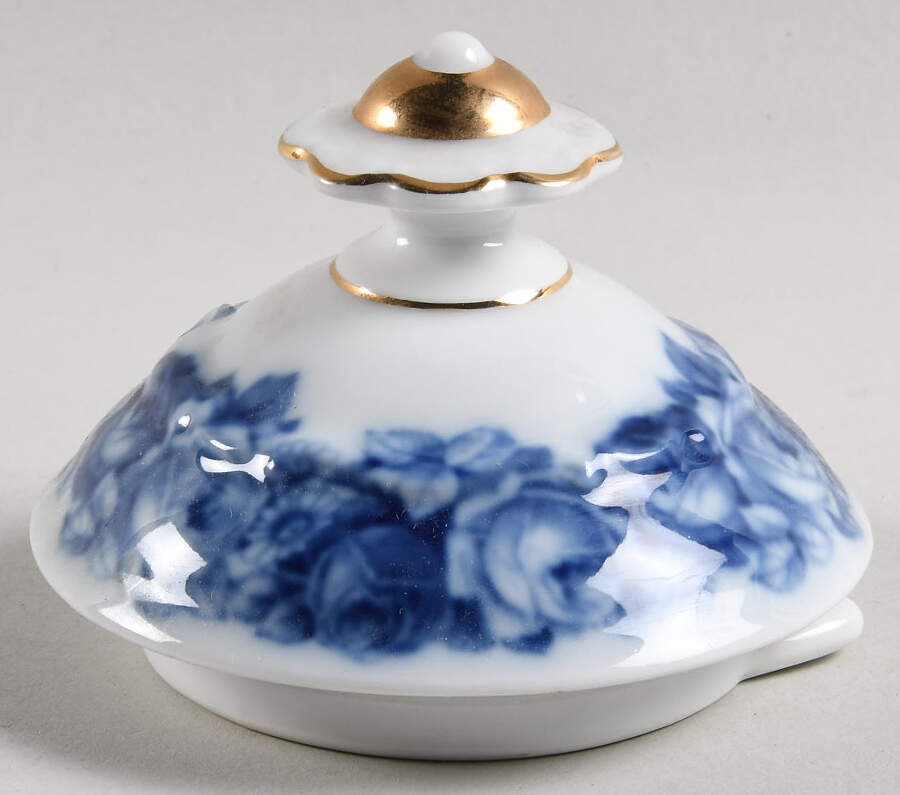 Heirloom Blue Lid for Teapot by Schumann - Bavaria-1
