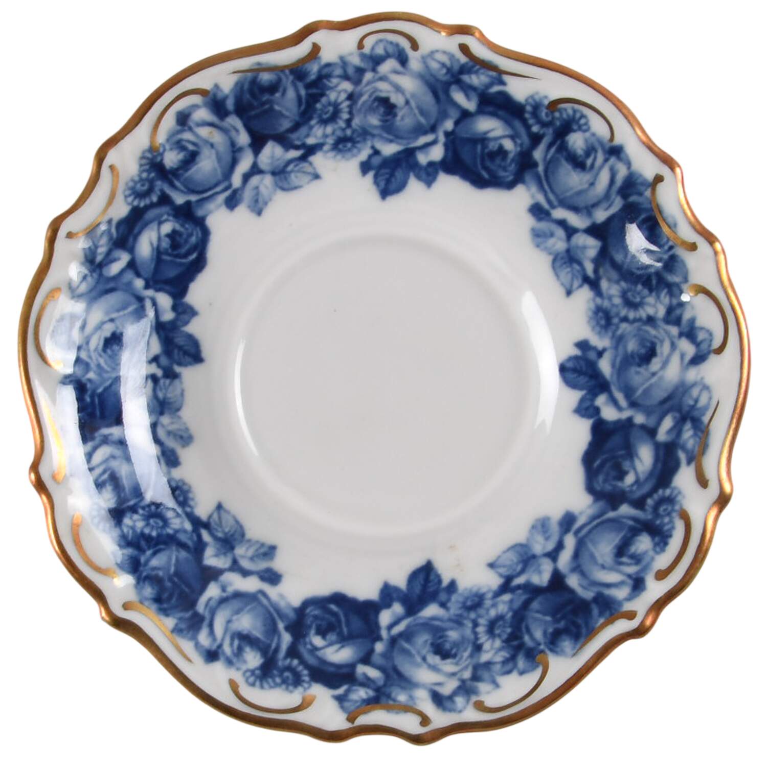 Heirloom Blue Saucer for Demitasse Cup by Schumann - Bavaria-1