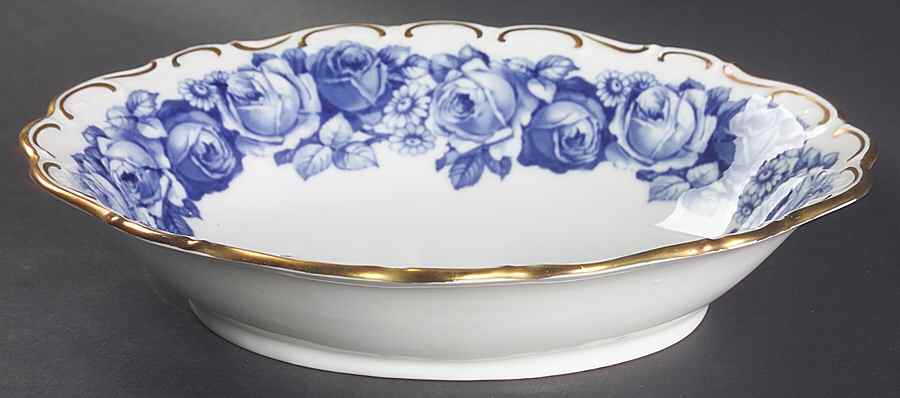 Heirloom Blue 9" Oval Vegetable Bowl by Schumann - Bavaria-1