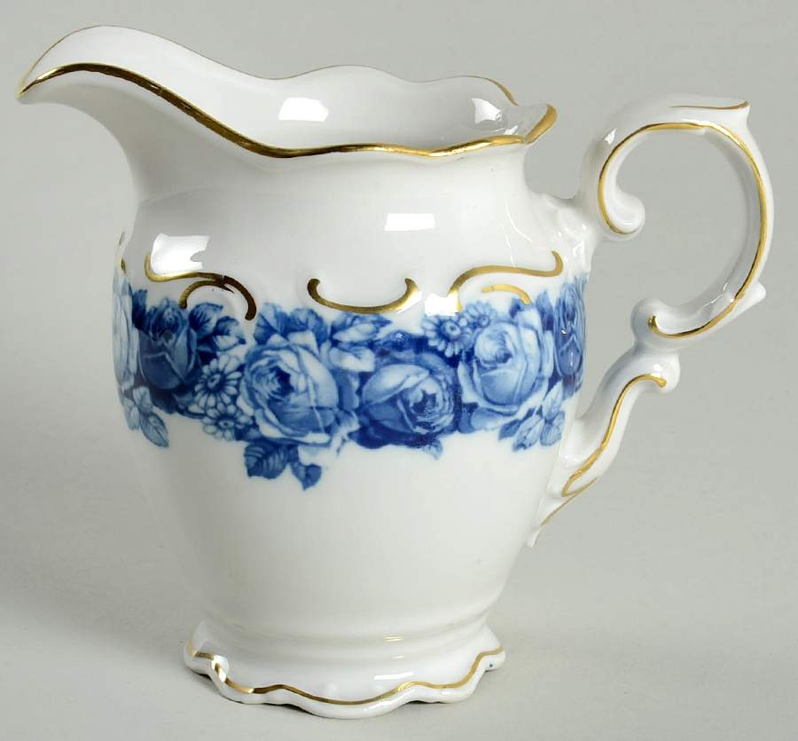 Heirloom Blue Creamer by Schumann - Bavaria-1